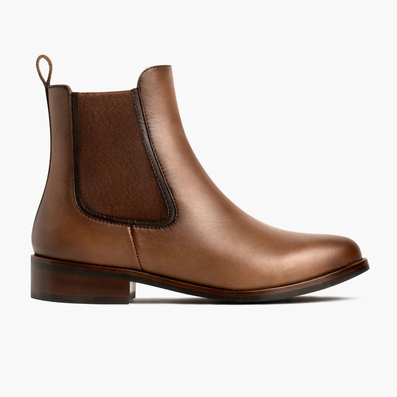 Duchess Amber Wheat Leather Boots til Kvinder
