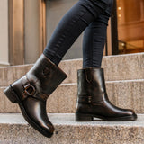 Cushioned Leather Insole & Ergonomic Arch Support Construction Detail