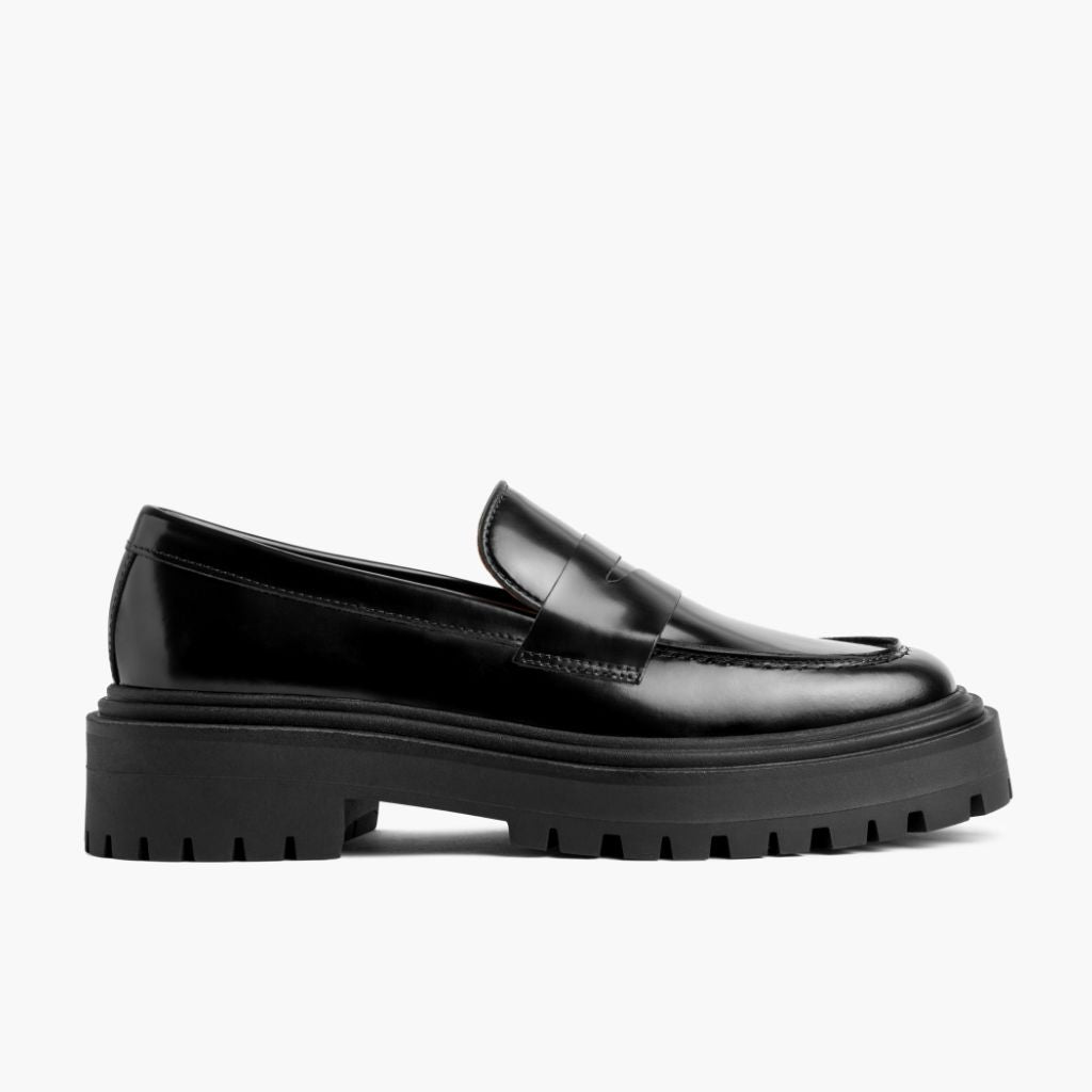Black Full-Grain leather Loafers - Goodyear welt-konstruktion og tåboks