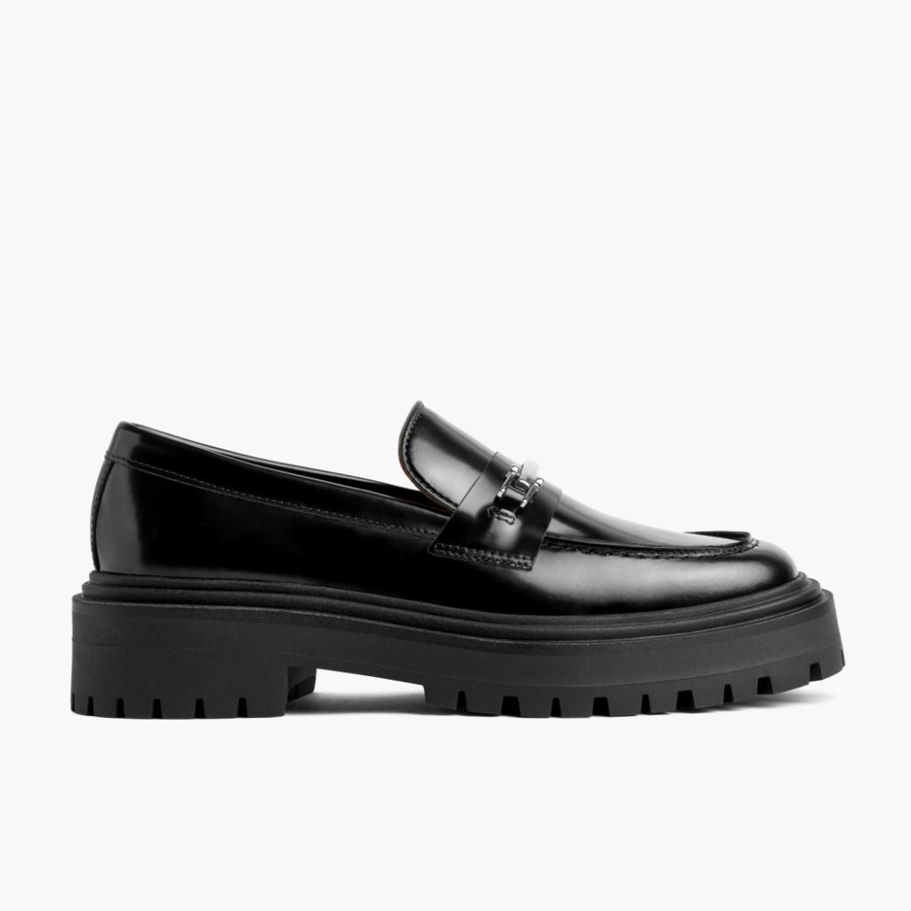 Black Full-Grain leather Loafers - Goodyear welt-konstruktion og tåboks