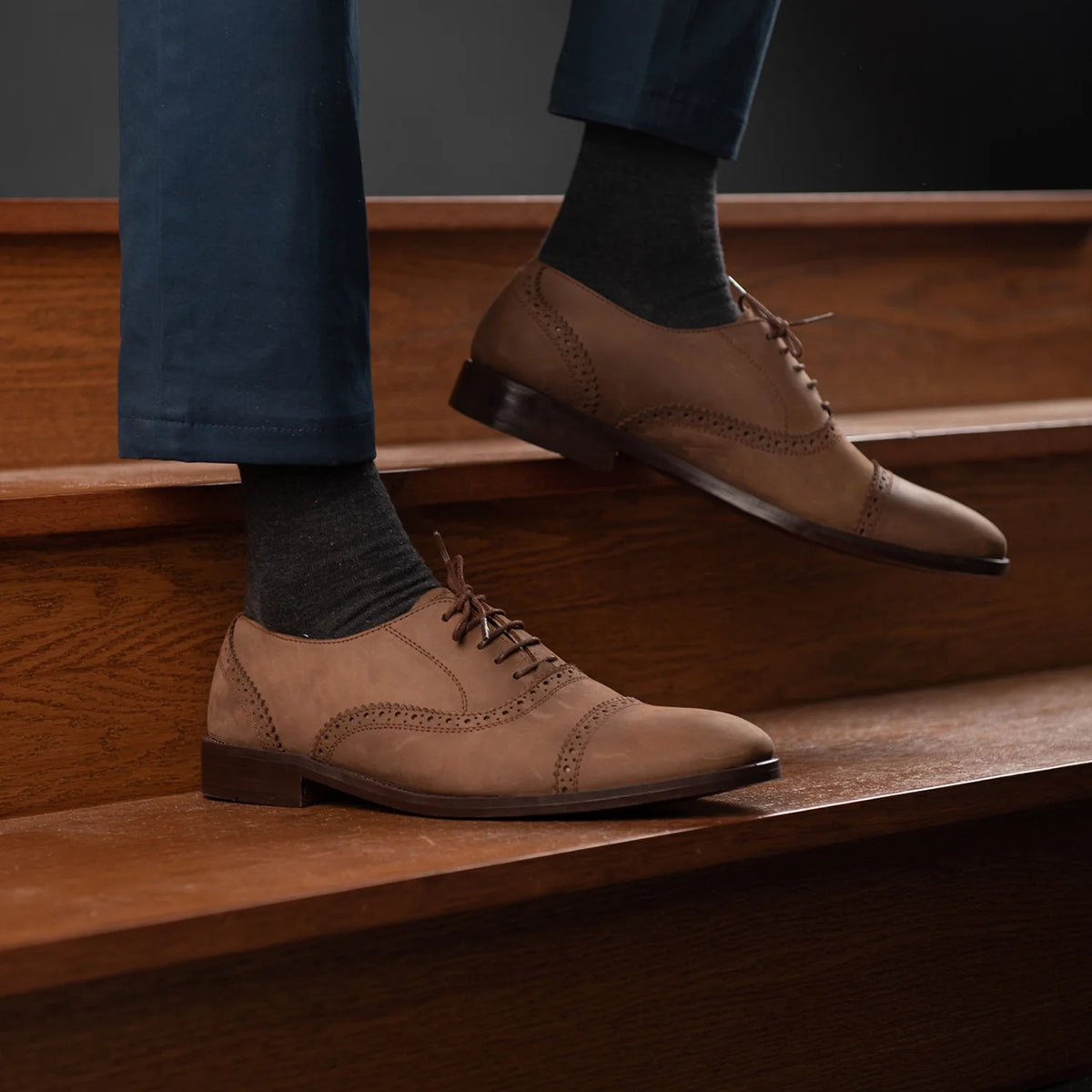 Orlaven Greyson Brogues Oxford Oil Pull-up Brun Lædersko til Mænd footwear image 10