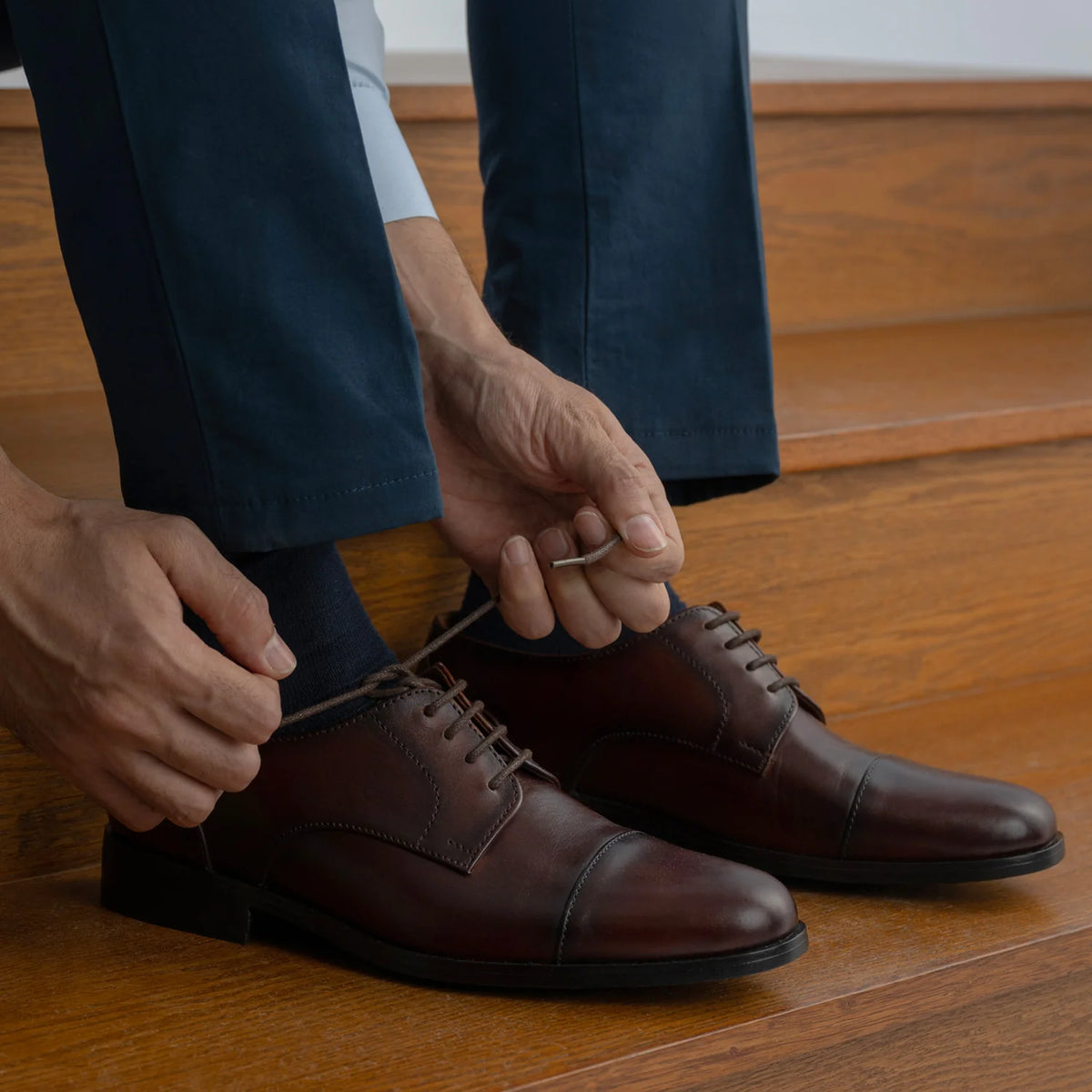 Orlaven Attorney Derby Burnished Brun Lædersko til Mænd footwear image 10