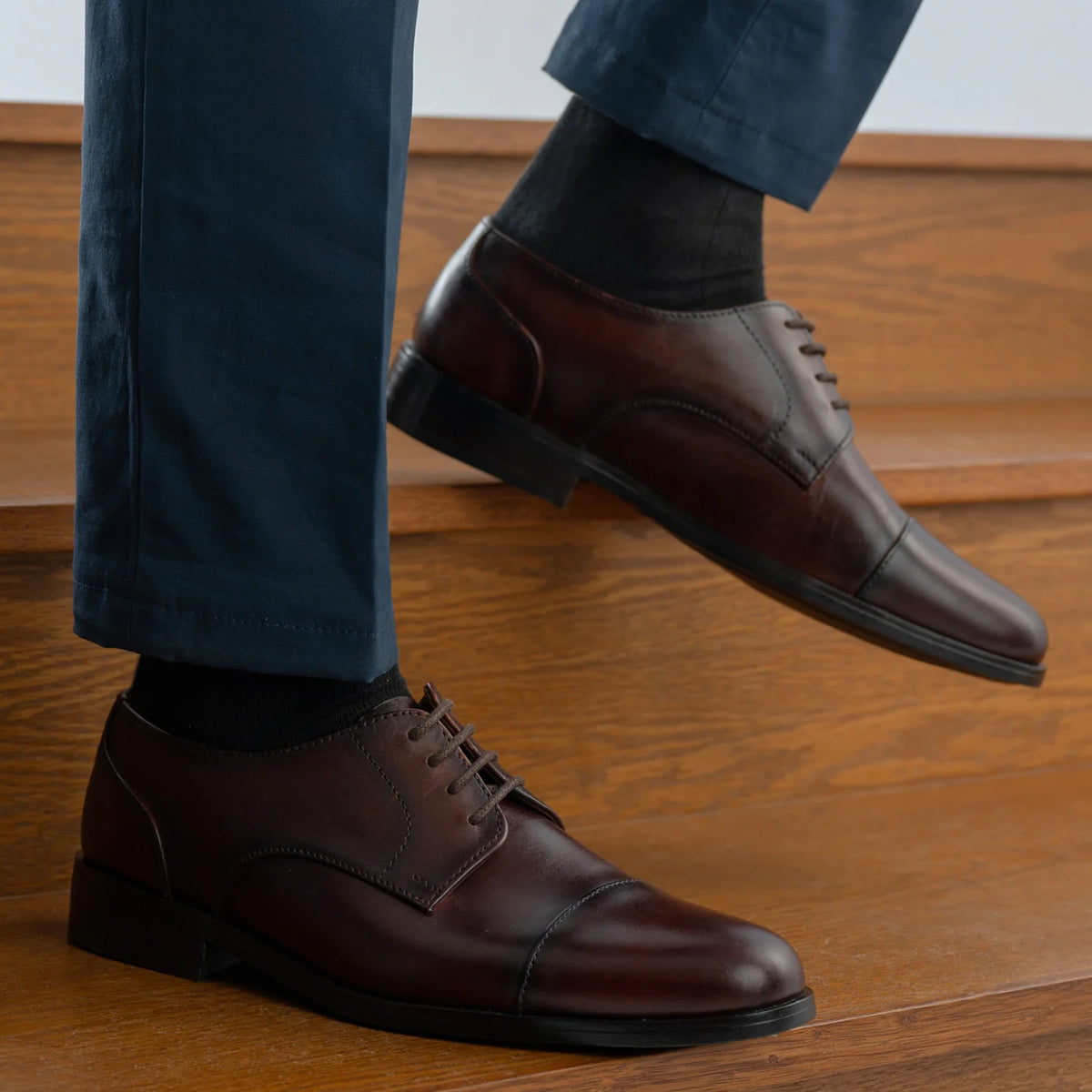 Orlaven Attorney Derby Burnished Brun Lædersko - StudGuard til Mænd footwear image 9