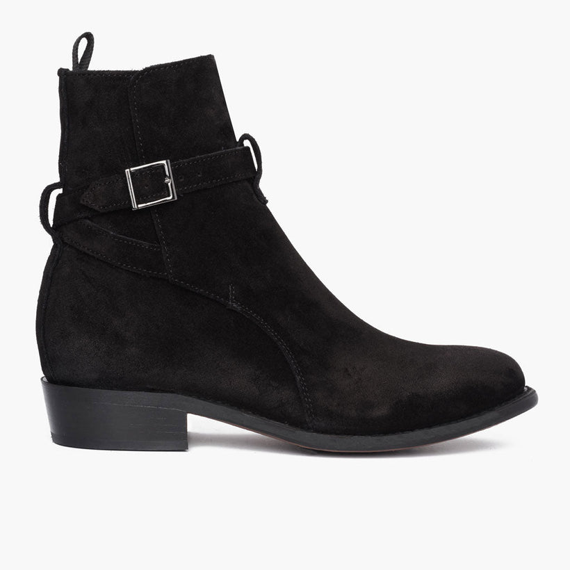 Rogue Sort Suede Leather Boots til Mænd