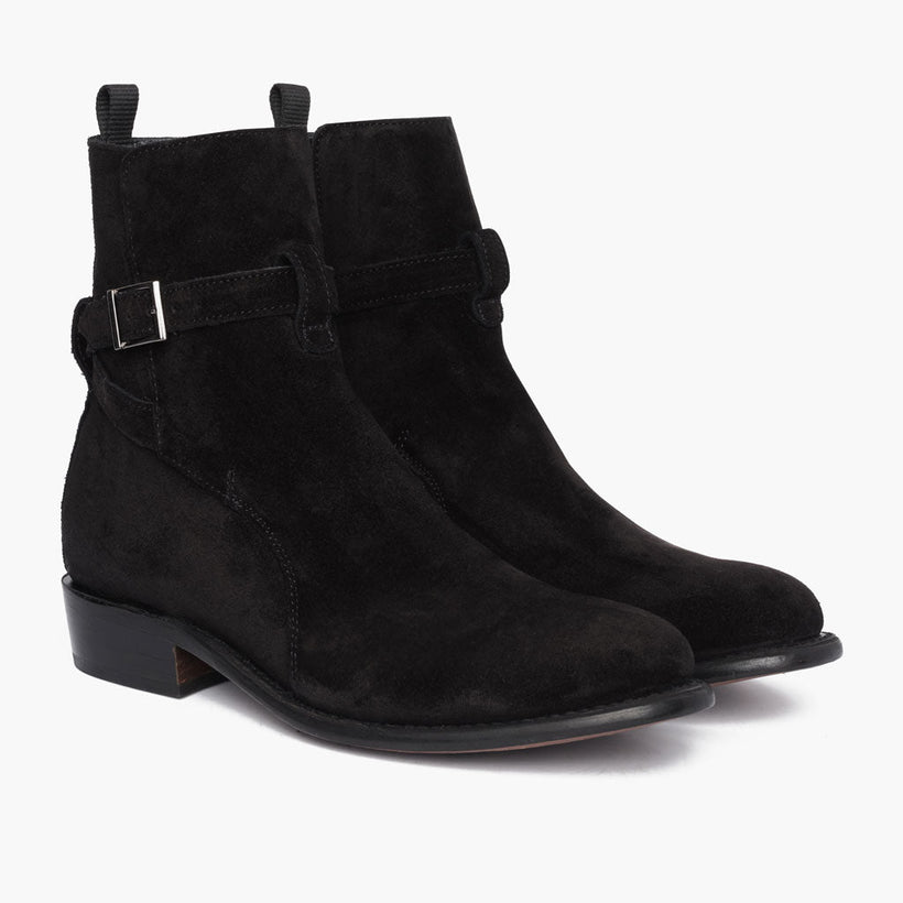 Rogue Sort Suede Leather Boots til Mænd