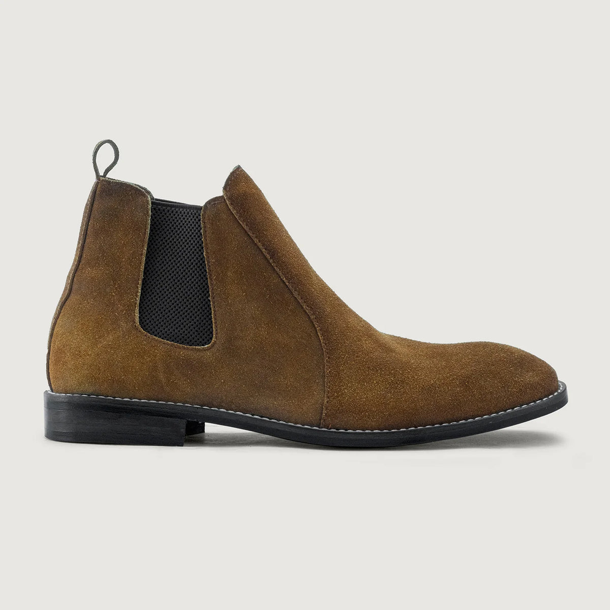 Brown Goatskin Suede Leather Boots - Goodyear welt-konstruktion og tåboks