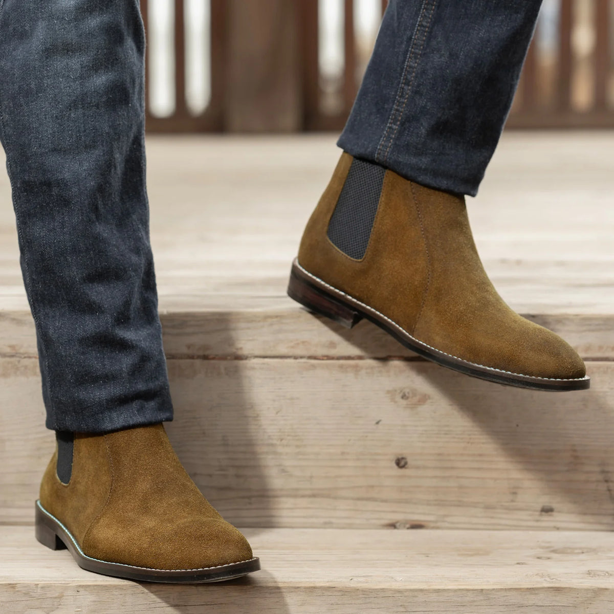 Orlaven Clarkson Chelsea Brun Suede Læderstøvler - StudGuard til Mænd footwear image 9