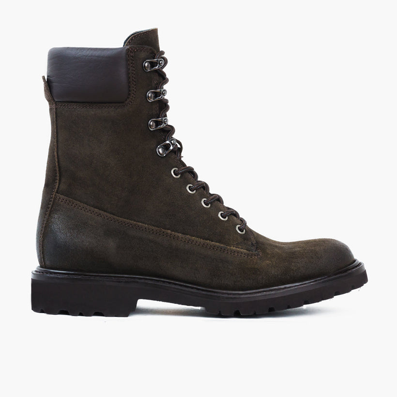 Explorer Dark Olive Suede Læderstøvler til Mænd
