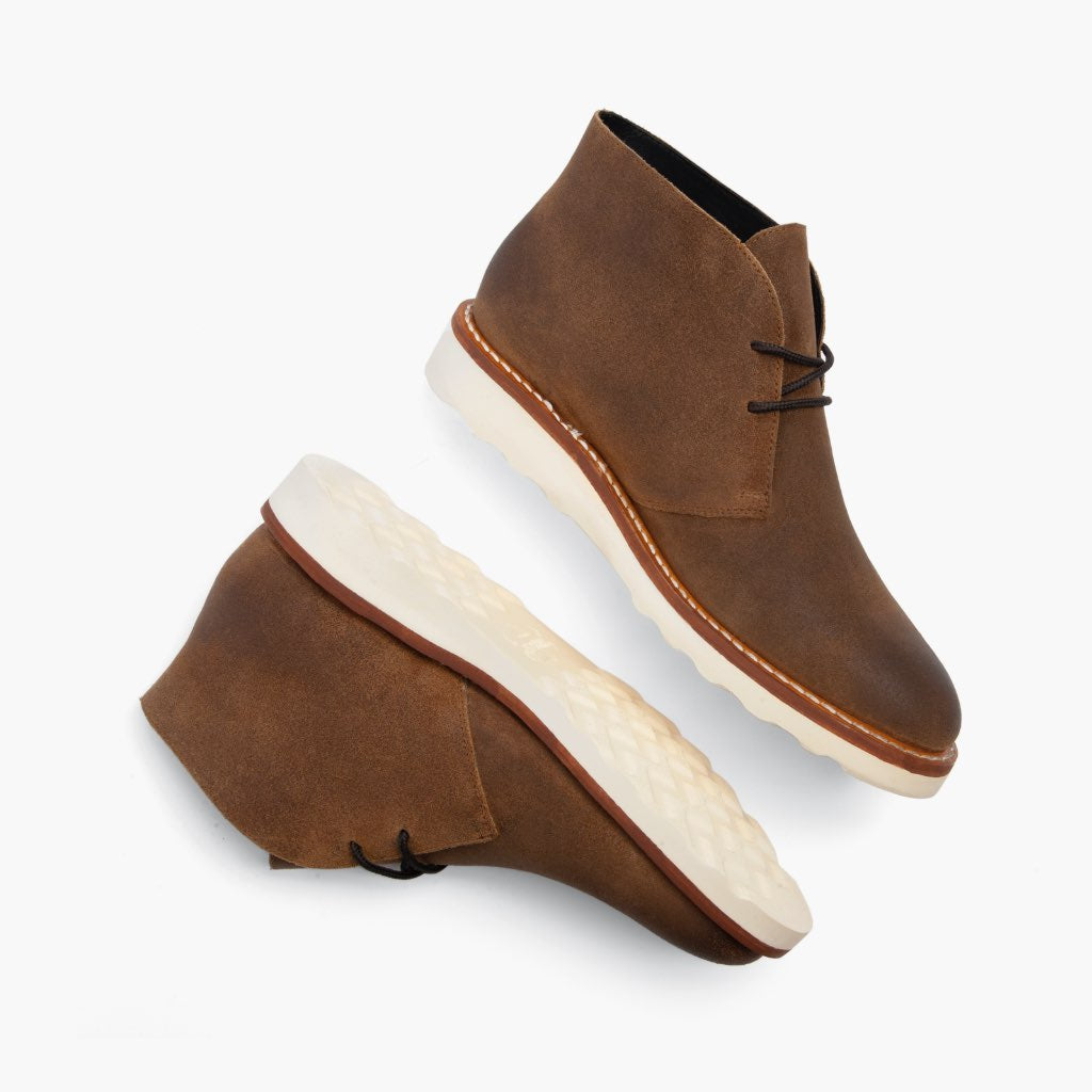 High-Traction Rubber Outsole & Lug Tread Pattern on Scout Safari Læderstøvler til Mænd For Men