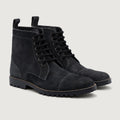 Knight Derby Grey Suede Læderstøvler - TerraGrip til Mænd
