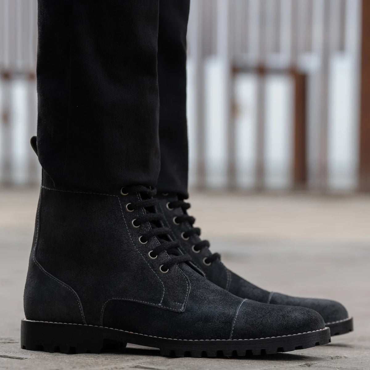 Orlaven Knight Derby Grey Suede Læderstøvler - TerraGrip til Mænd footwear image 9