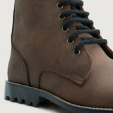 Authentic Full-Grain Leather Grain Depth & Pull-Up Patina Texture Detail