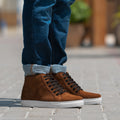 Marty High Top Brun Suede Lædersneakers til Mænd