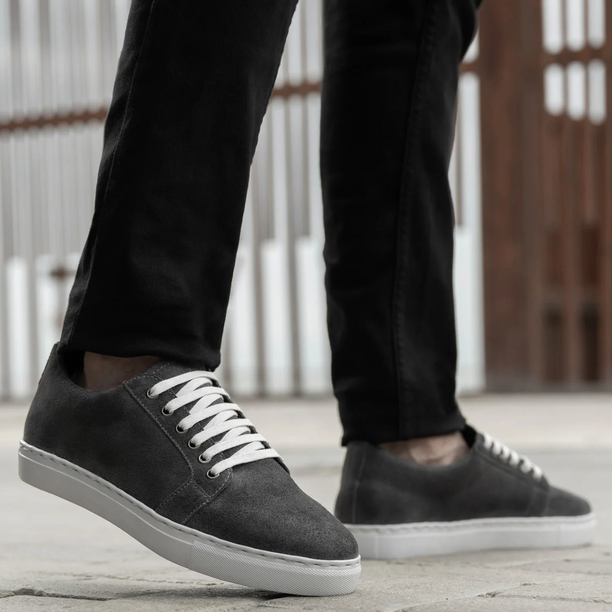 Orlaven Murphy Low Top Grey Suede Lædersneakers til Mænd footwear image 10