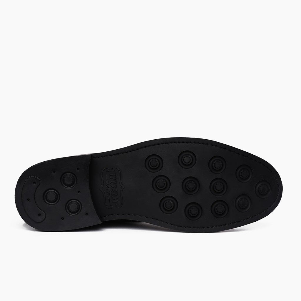 High-Traction Rubber Outsole & Lug Tread Pattern on Scout Sort Læderstøvler til Mænd For Men