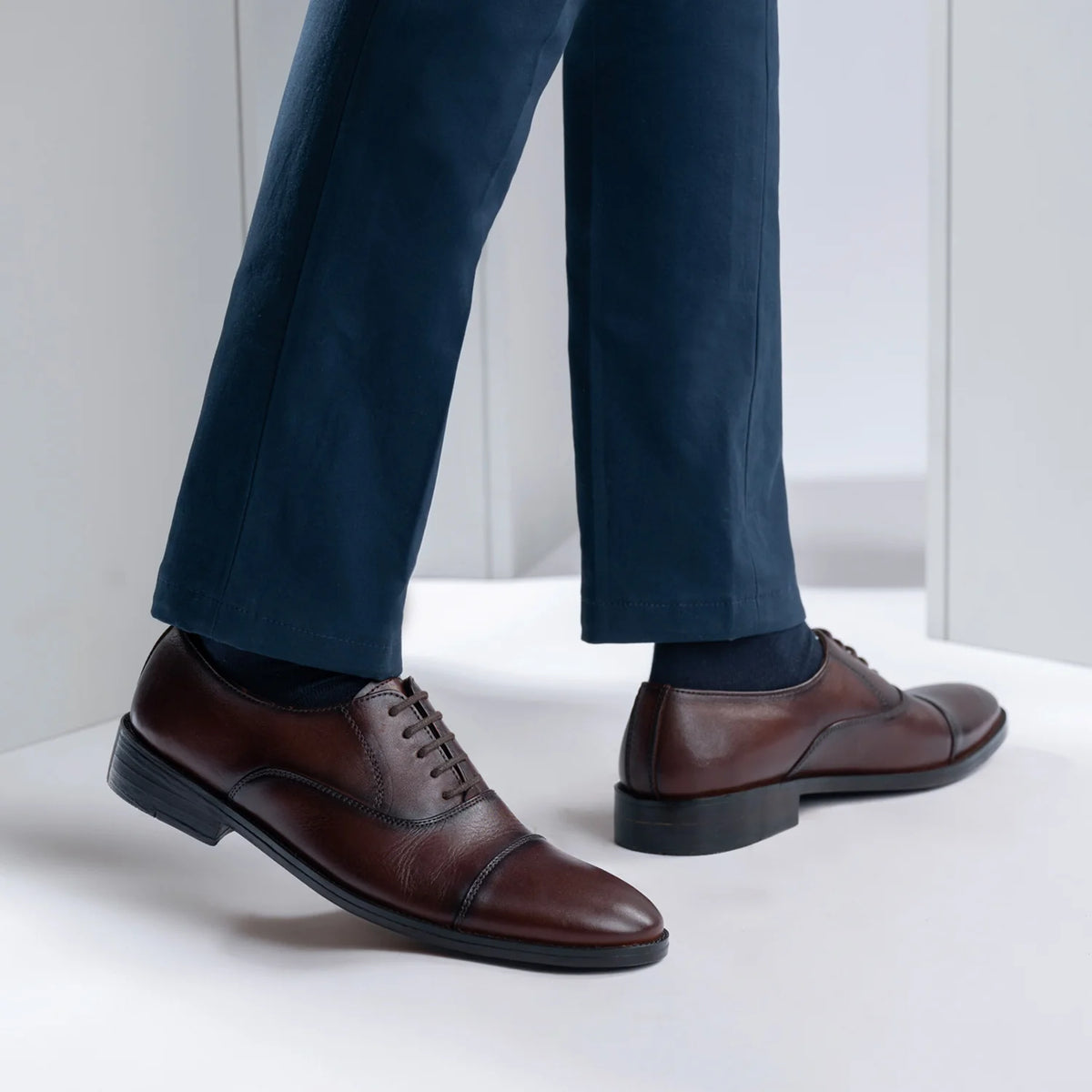 Orlaven Professor Oxford Burnished Brun Lædersko til Mænd footwear image 10