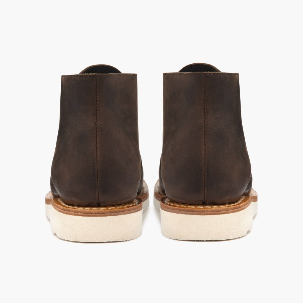High-Traction Rubber Outsole & Lug Tread Pattern on Scout Tobacco Læderstøvler til Mænd For Men