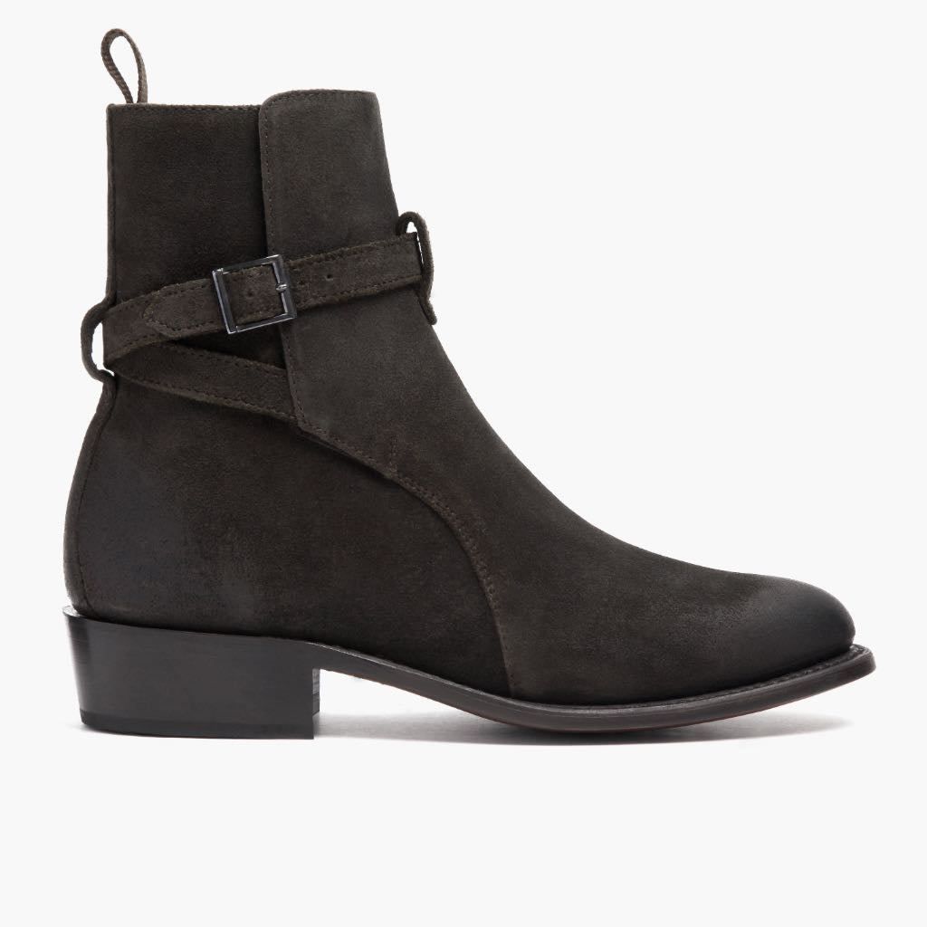 Olive Full-Grain leather Boots - Goodyear welt-konstruktion og tåboks