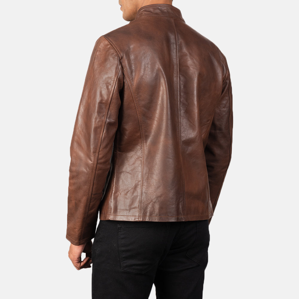 Alex Læder Bikerjakke til Mænd – alternate product view 5