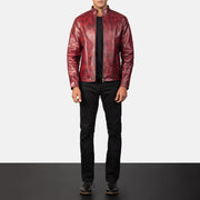 Alex Læder Bikerjakke til Mænd – alternate product view 3