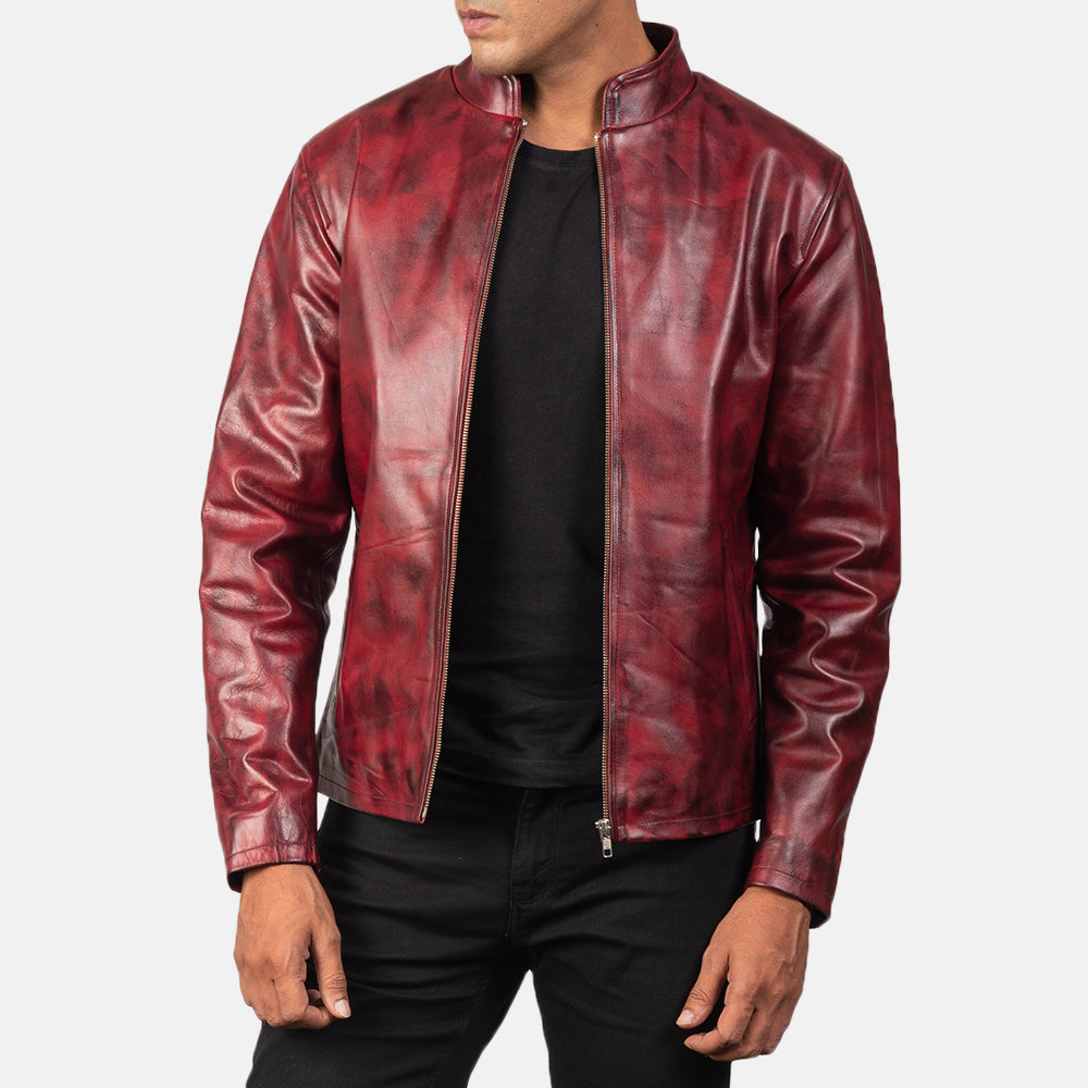 Alex Læder Bikerjakke til Mænd – alternate product view 4