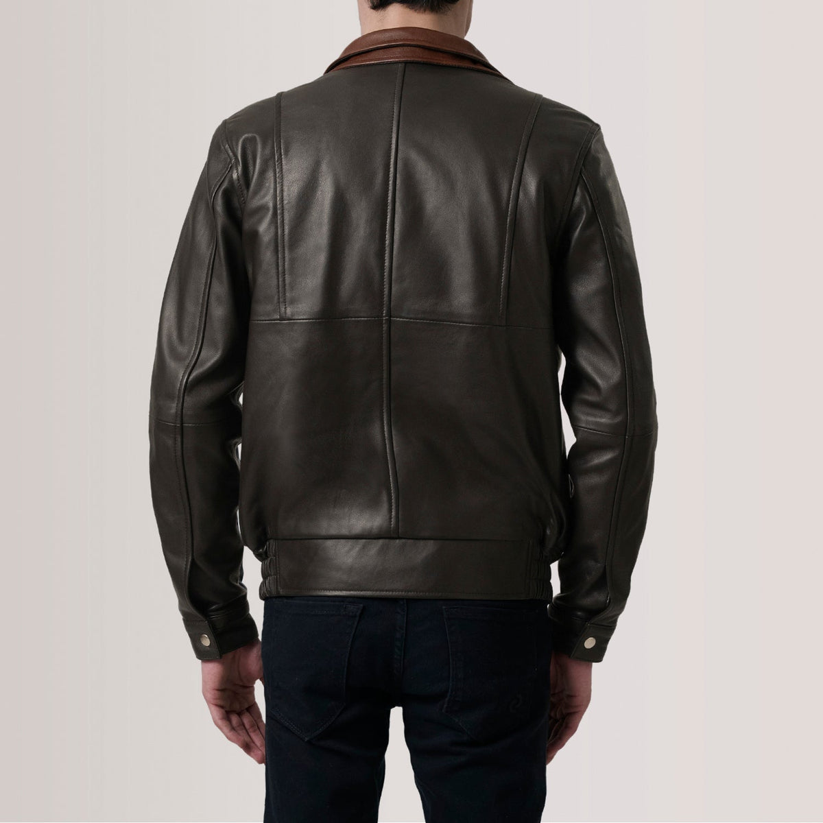 Alfred Læder Bomberjakke til Mænd – alternate product view 5
