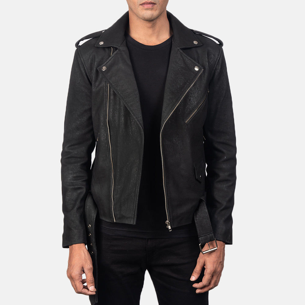 
Allaric Alley Bikerjakke i Læder til Mænd – alternate product view 1