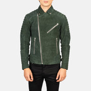 Armand Green Læder Bikerjakke til Mænd – alternate product view 4