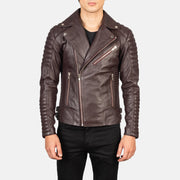 Armand Green Læder Bikerjakke til Mænd – alternate product view 1