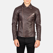 Armand Green Læder Bikerjakke til Mænd – alternate product view 4