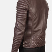 Armand Green Læder Bikerjakke til Mænd – alternate product view 6