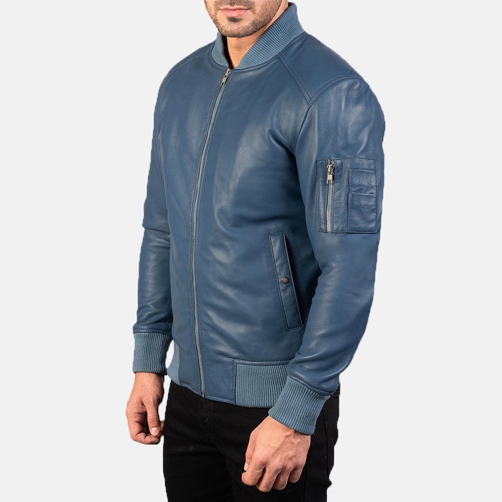 Bomia MA-1 Læder Bomberjakke til Mænd – alternate product view 2