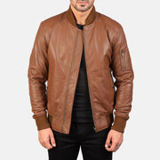 Bomia MA-1 Læder Bomberjakke til Mænd – alternate product view 1