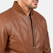 Bomia MA-1 Læder Bomberjakke til Mænd – alternate product view 6