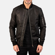 Bomia MA-1 Læder Bomberjakke til Mænd – alternate product view 1