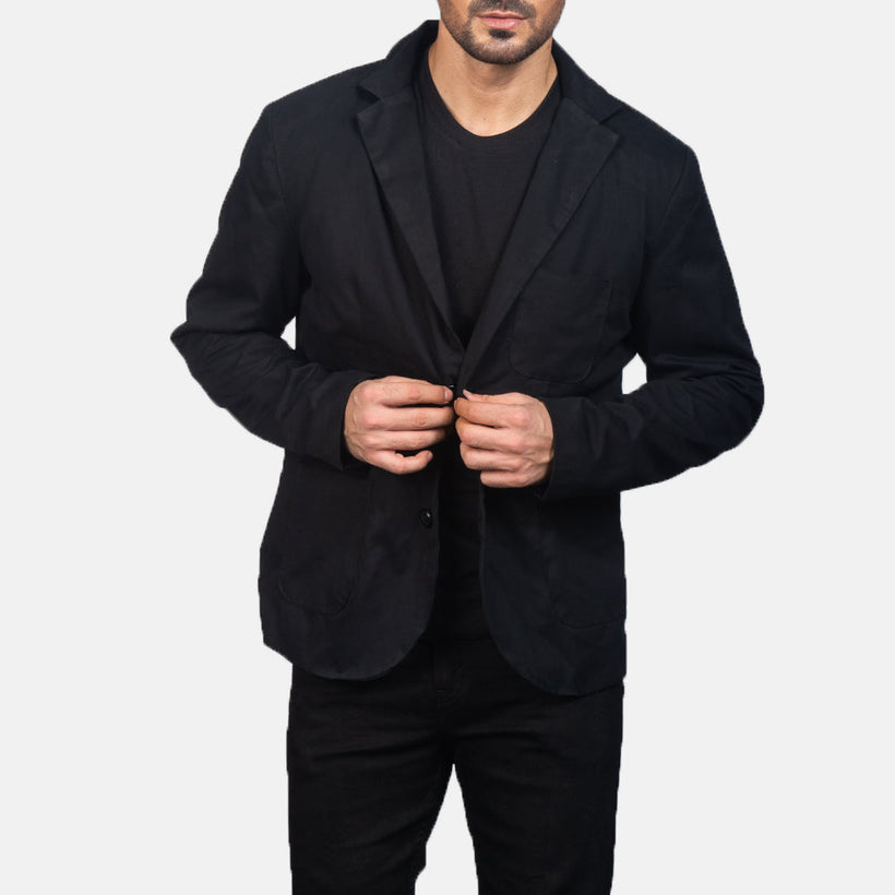 Borges Sort Blazer til Mænd