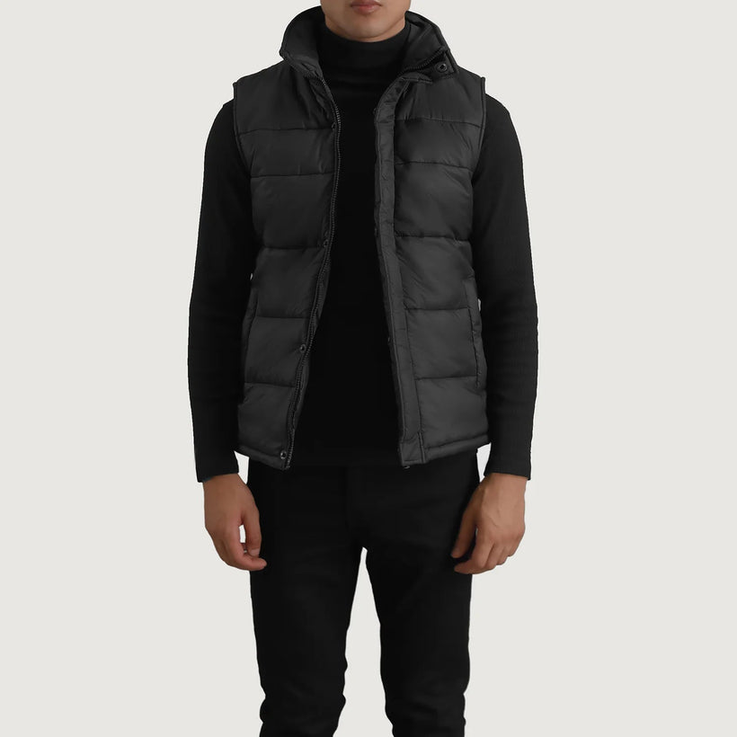 Bryan Sort Puffer Vest til Mænd