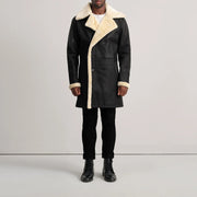
Charles Læderfrakke Brun Shearling Læderfrakke til Mænd – alternate product view 3