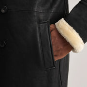 
Charles Læderfrakke Brun Shearling Læderfrakke til Mænd – alternate product view 6