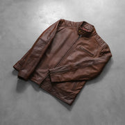 Dean Sort Læder Bikerjakke til Mænd – alternate product view 7