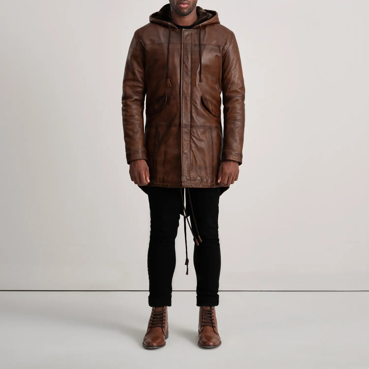 Delvin Læderjakke til Mænd – alternate product view 3