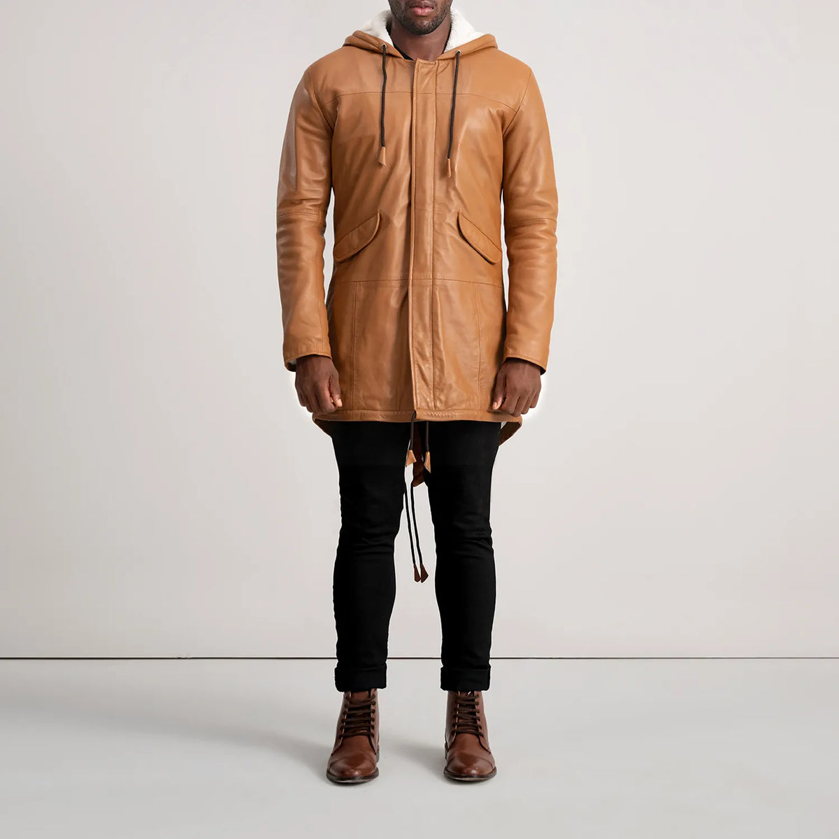 Delvin Læderjakke til Mænd – alternate product view 3