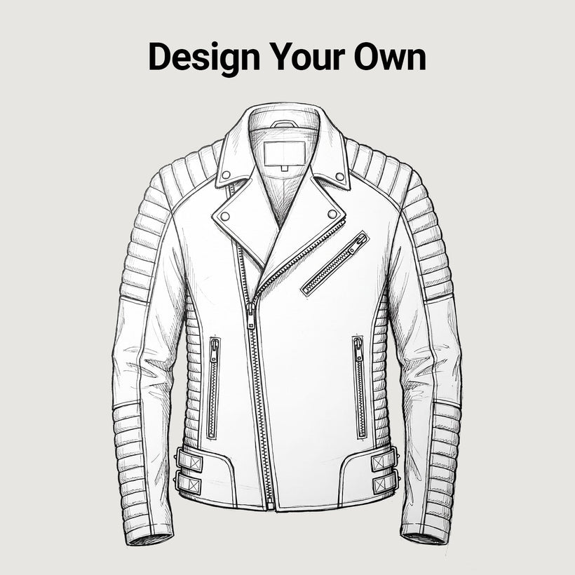 Design Your Own Læderjakke til Mænd
