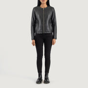 
Elixir Collarless Læderjakke til Damer – alternate product view 3
