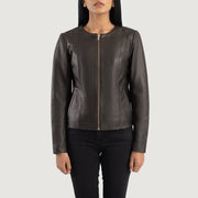 
Elixir Collarless Læderjakke til Damer – alternate product view 4