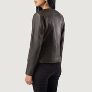 
Elixir Collarless Læderjakke til Damer – alternate product view 5