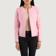 
Elixir Collarless Læderjakke til Damer – alternate product view 1