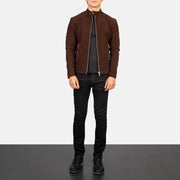 Fernando Quilted Læder Bikerjakke til Mænd – alternate product view 3
