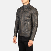 Fernando Quilted Læder Bikerjakke til Mænd – alternate product view 2