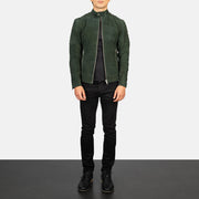 Fernando Quilted Læder Bikerjakke til Mænd – alternate product view 3